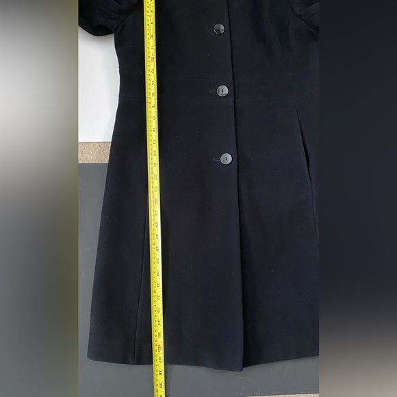 Larry Levine Wool Cashmere Blend Classic Classy Coat Black Women’s size 10 - Picture 5 of 13